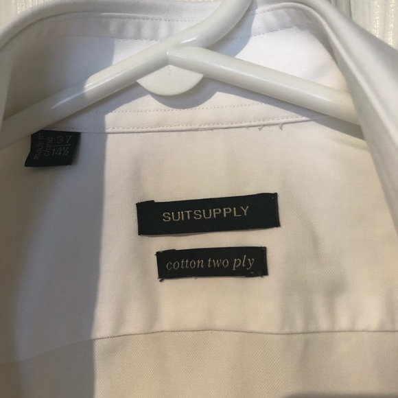 Suit Supply White Oxford Traveller Shirt - Picture 3 of 8